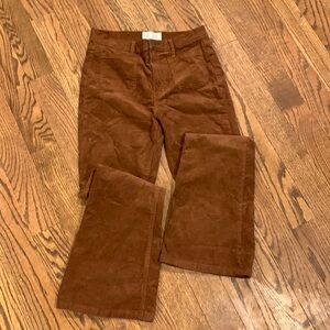 Gap Patch pocket 70s flare high rise corduroy